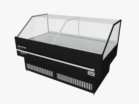 Supermarket Freezer Refrigirator 2 Low-poly 3D Model