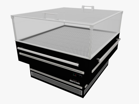 Supermarket Freezer Refrigirator 2 Low-poly 3D Модель