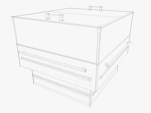 Supermarket Freezer Refrigirator 2 Low-poly 3D Модель