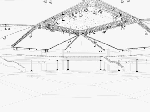 Exhibition Hall 40 3D Model