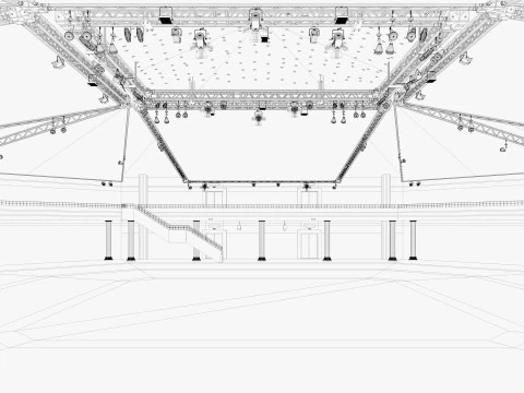 Exhibition Hall 40 3D Model