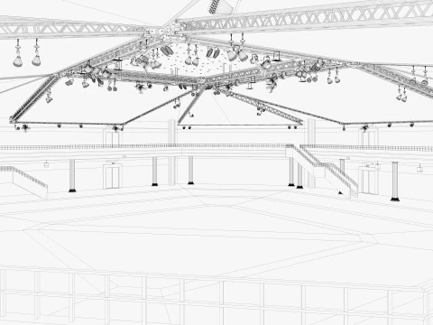 Exhibition Hall 40 3D Model