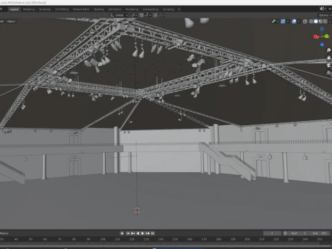Exhibition Hall 40 3D Model