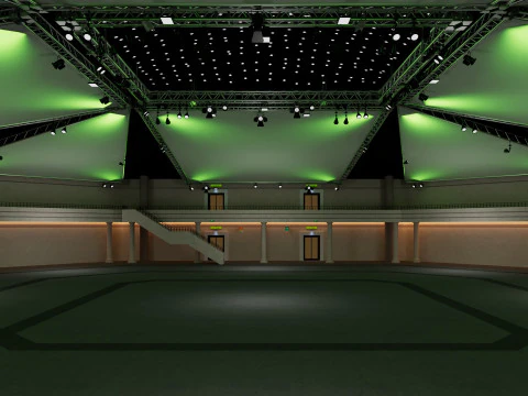 Exhibition Hall 40 3D Model