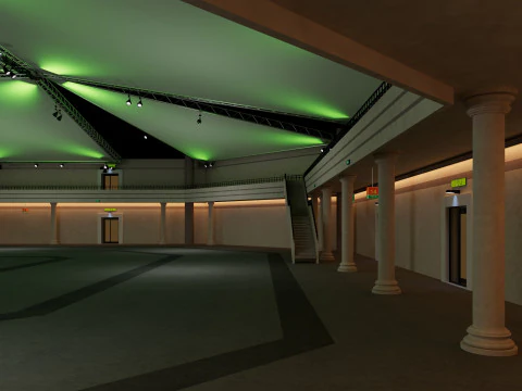 Exhibition Hall 40 3D Model