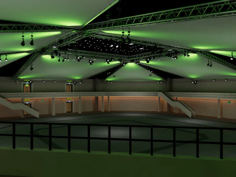 Exhibition Hall 40 3D Model