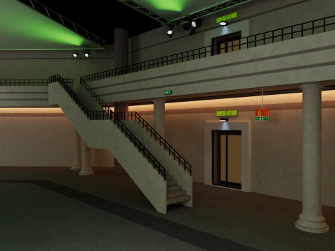 Exhibition Hall 40 3D Model