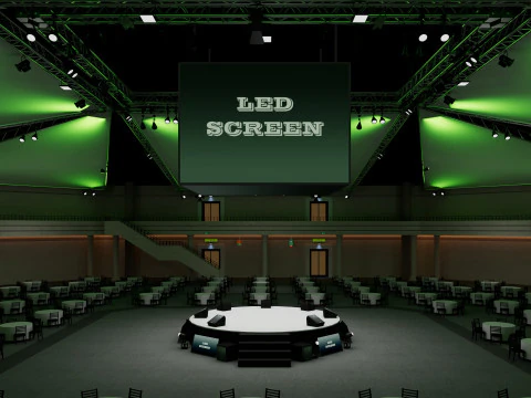 Int&eacute;rieur de la salle de r&eacute;union Modèle 3D