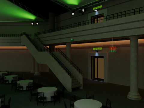 Int&eacute;rieur de la salle de r&eacute;union Modèle 3D