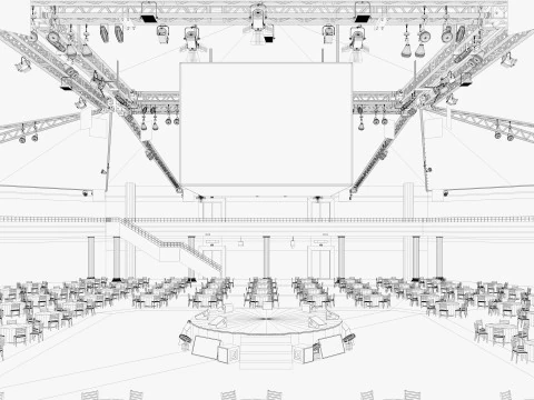 Int&eacute;rieur de la salle de r&eacute;union Modèle 3D