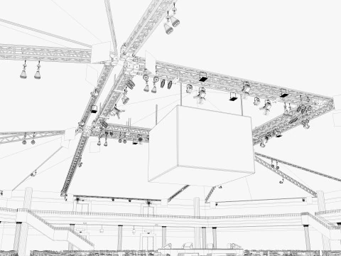 Int&eacute;rieur de la salle de r&eacute;union Modèle 3D