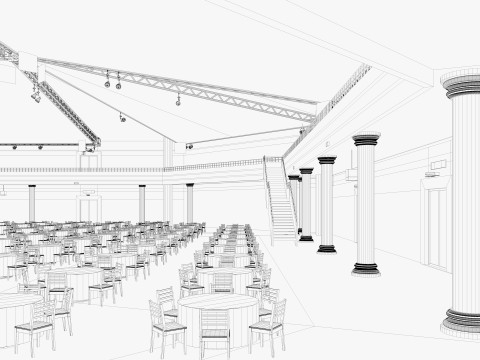 Assembly Hall interior 3D Модель