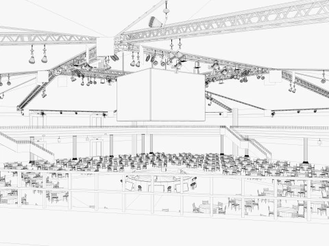 Int&eacute;rieur de la salle de r&eacute;union Modèle 3D
