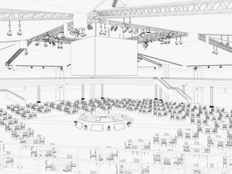 Assembly Hall interior 3D Модель