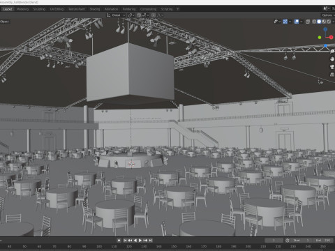 Assembly Hall interior 3D Модель