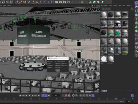 Assembly Hall interior 3D Модель