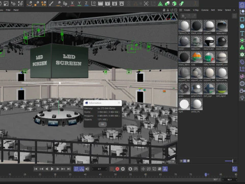 Int&eacute;rieur de la salle de r&eacute;union Modèle 3D