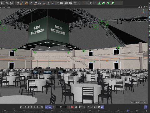 Assembly Hall interior 3D Модель