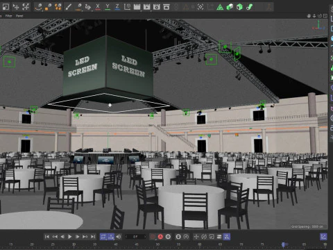 Int&eacute;rieur de la salle de r&eacute;union Modèle 3D
