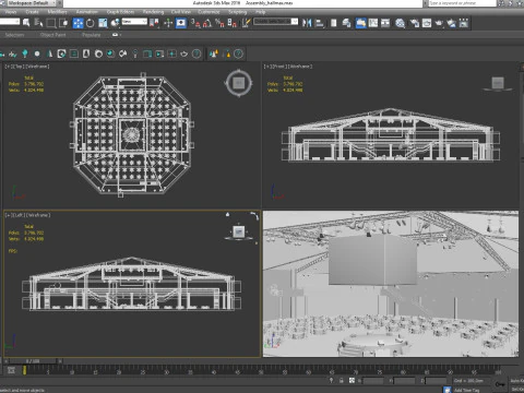 Int&eacute;rieur de la salle de r&eacute;union Modèle 3D