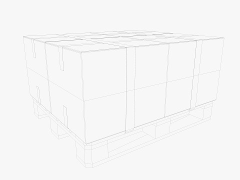 Pallet Jack and Racking Low-poly 3D Model
