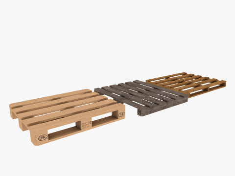Pallet Jack and Racking Low-poly 3D Model