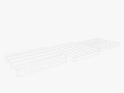 Pallet Jack and Racking Low-poly 3D Model