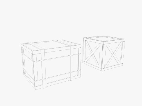 Pallet Jack and Racking Low-poly 3D Model