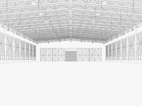 倉庫18 3Dモデル