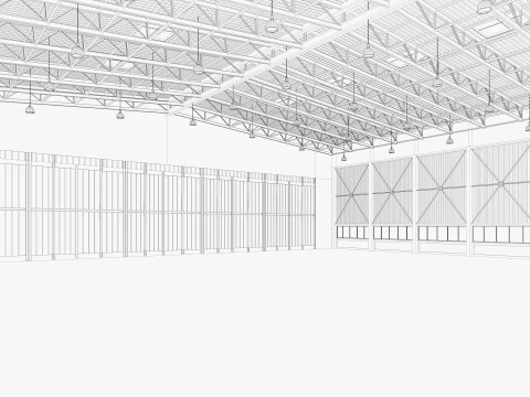 倉庫18 3Dモデル