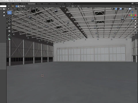 倉庫18 3Dモデル