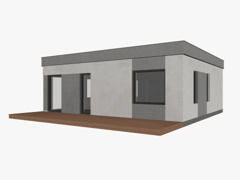 House collection 4 low poly townhouse 3D 모델