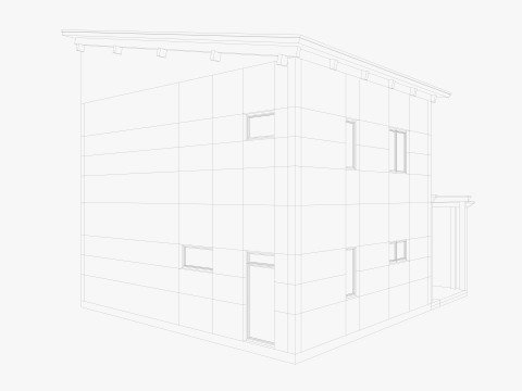 House collection 4 low poly townhouse 3D 모델