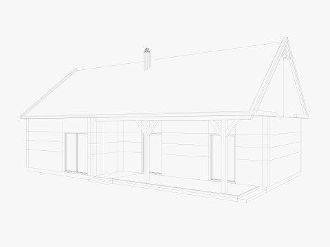 House collection 4 low poly townhouse 3D 모델