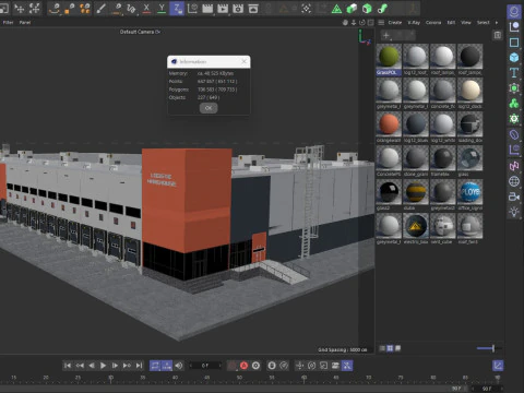 Warehouse Logistic 12 interior and exterior 3D Model