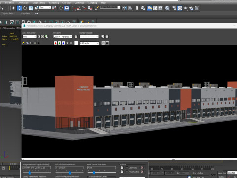 Warehouse Logistic 12 interior and exterior 3D Modell