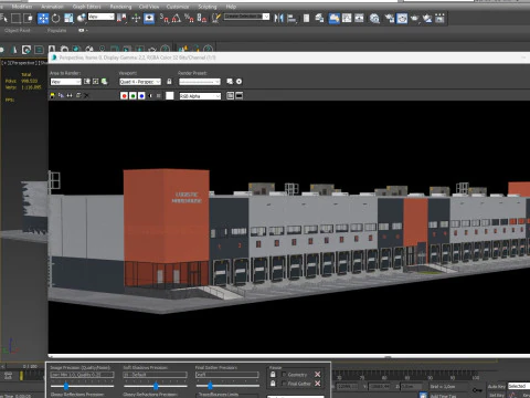 Warehouse Logistic 12 interior and exterior 3D Model