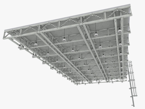 Ceiling Ventilation Pipes 14 3D Model