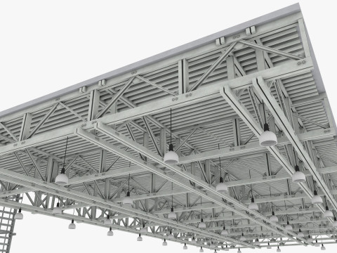 Ceiling Ventilation Pipes 14 3D Model