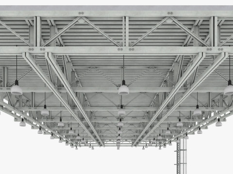 Ceiling Ventilation Pipes 14 3D Model