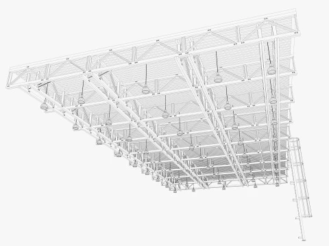 Tubi di ventilazione a soffitto 14 Modello 3D
