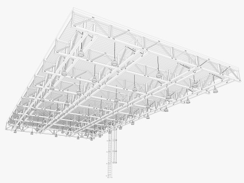 Ceiling Ventilation Pipes 14 3D Model