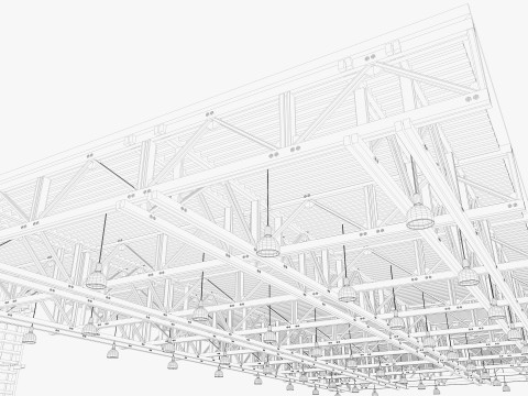 Ceiling Ventilation Pipes 14 3D Model