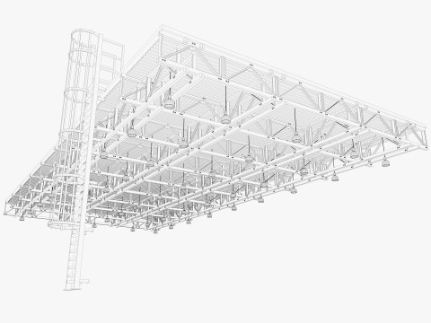 Ceiling Ventilation Pipes 14 3D Model
