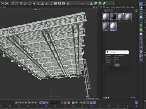 Ceiling Ventilation Pipes 14 3D Model
