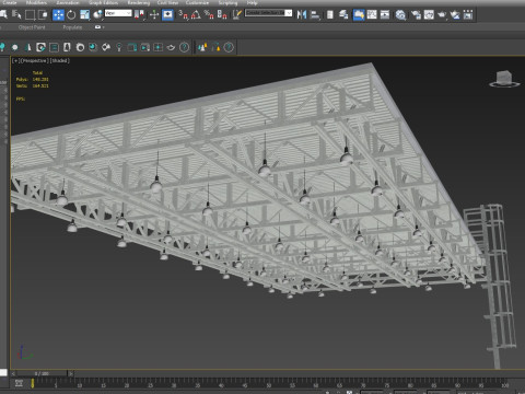 Ceiling Ventilation Pipes 14 3D Model