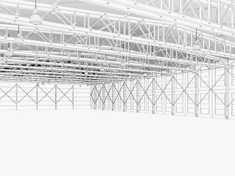 Warehouse 19 interior 3D Model