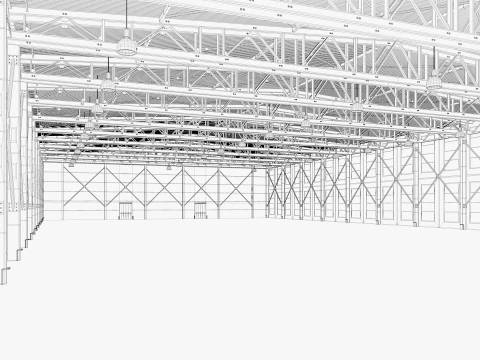 Warehouse 19 interior 3D Model