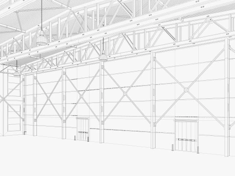 Warehouse 19 interior 3D Model
