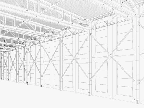Warehouse 19 interior 3D Model